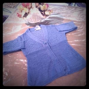 Character Club water blue Cardigan